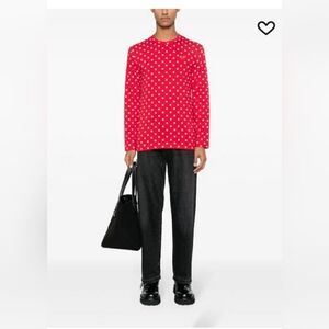 Comme Des Garçons NWOT  Play Polka Dot Sweatshirt - XL